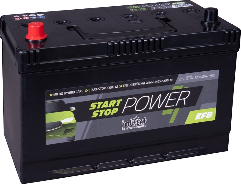 intAct EFB95SS-1-ASIA Start-Stop-Batterie 12V 95Ah 800A