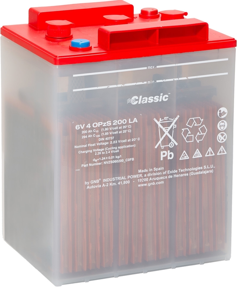 Exide Classic 6V4OPzS200 