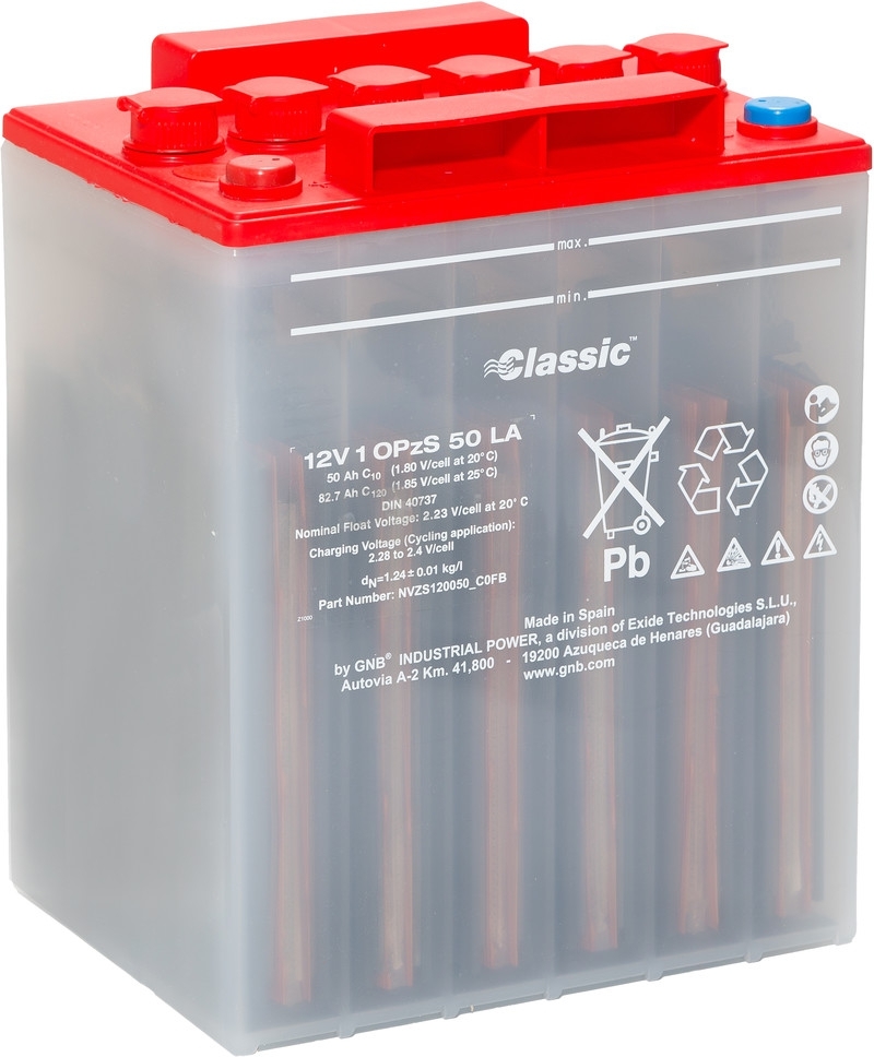 Exide Classic 12V1OPzS50